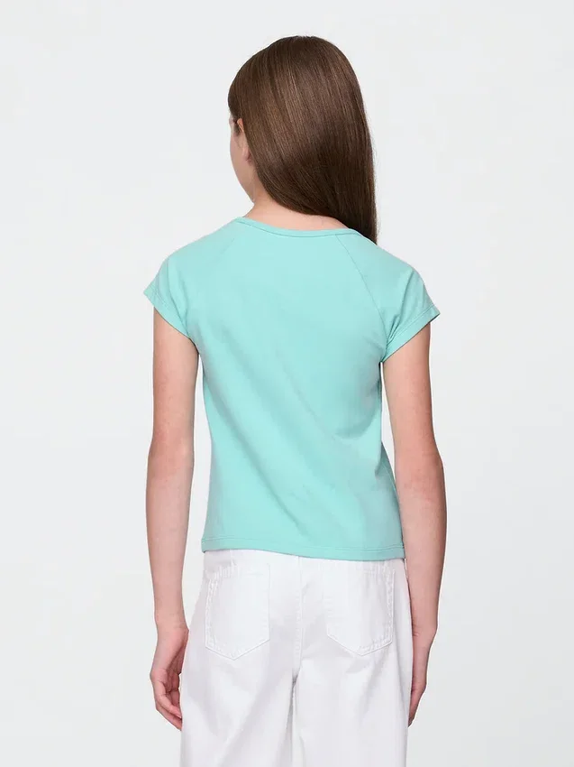 T-shirt enfant à col carré