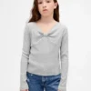 T-shirt enfant à col nœud