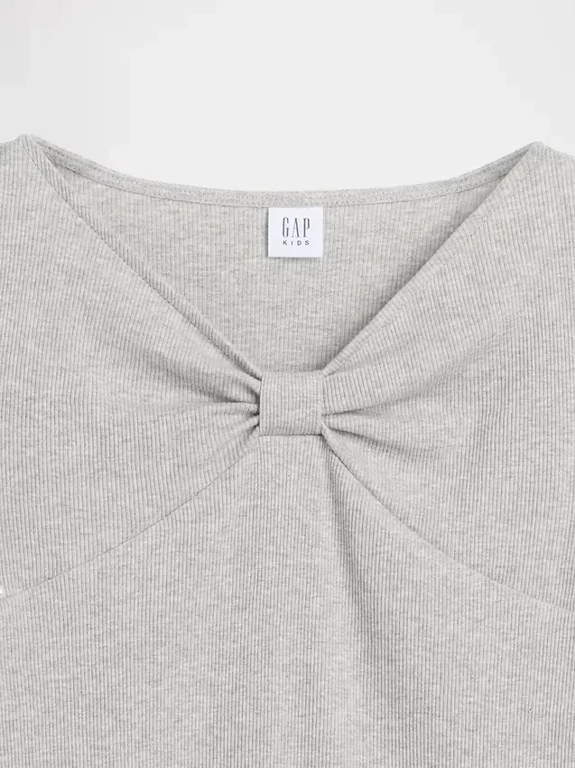 T-shirt enfant à col nœud
