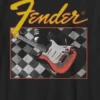 T-shirt enfant Fender à motif guitare en damier