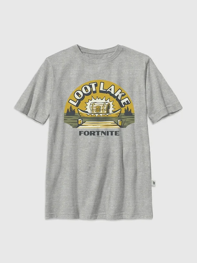 T-shirt enfant Fortnite Loot Lake avec motif