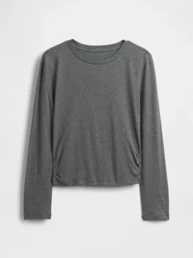 T-shirt enfant à fronces sur les côtés