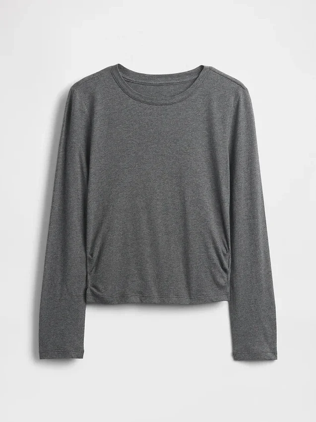 T-shirt enfant à fronces sur les côtés