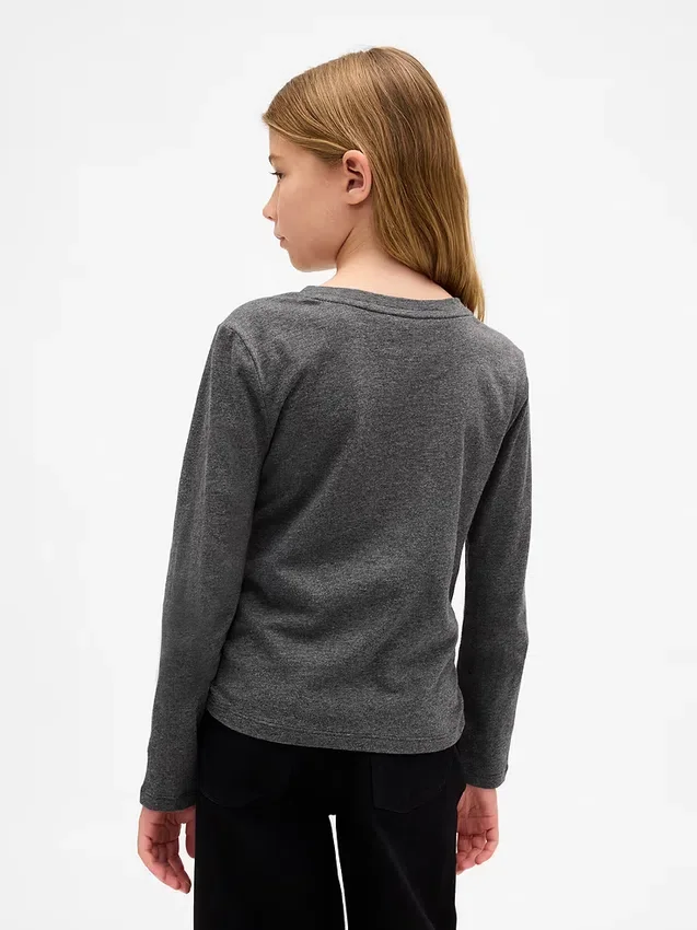 T-shirt enfant à fronces sur les côtés