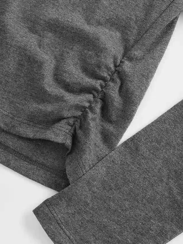 T-shirt enfant à fronces sur les côtés