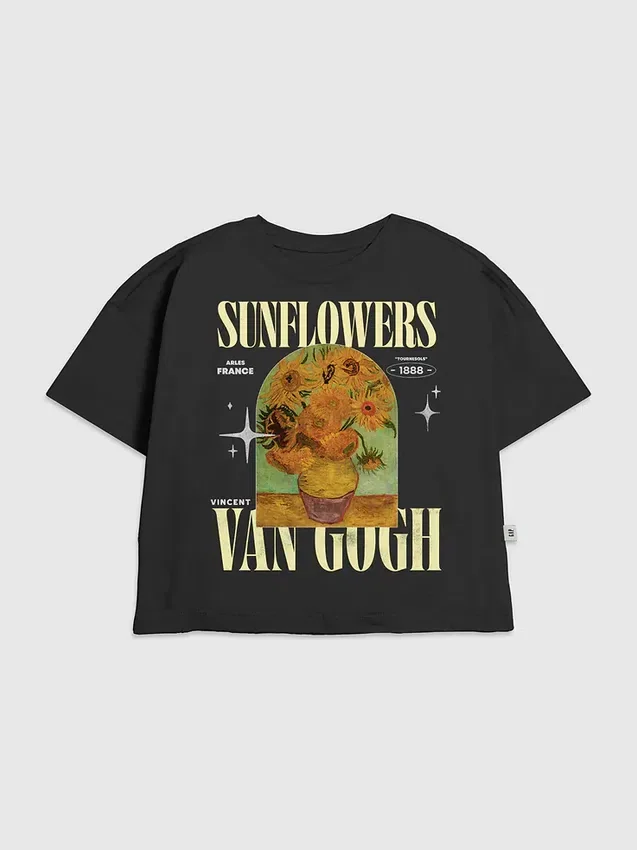 T-shirt enfant à motif « Les Tournesols » de Van Gogh