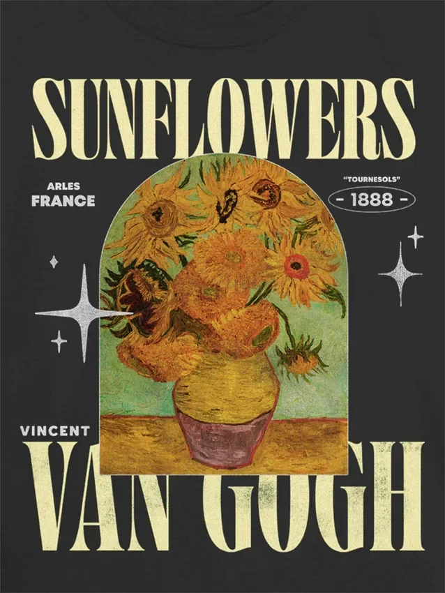 T-shirt enfant à motif « Les Tournesols » de Van Gogh
