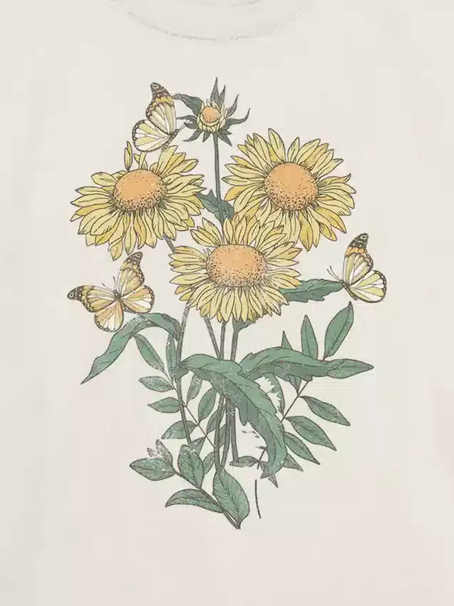 T-shirt enfant à motif « Sunflowers »