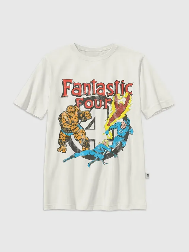 T-shirt enfant à motif vintage « Les Quatre Fantastiques »