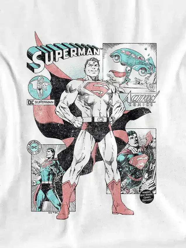 T-shirt enfant à motifs « Superman » inspirés de bandes dessinées