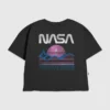 T-shirt enfant « Nasa » aux couleurs pastel avec motif spatial