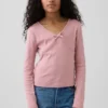 T-shirt enfant à nœud croisé sur le devant