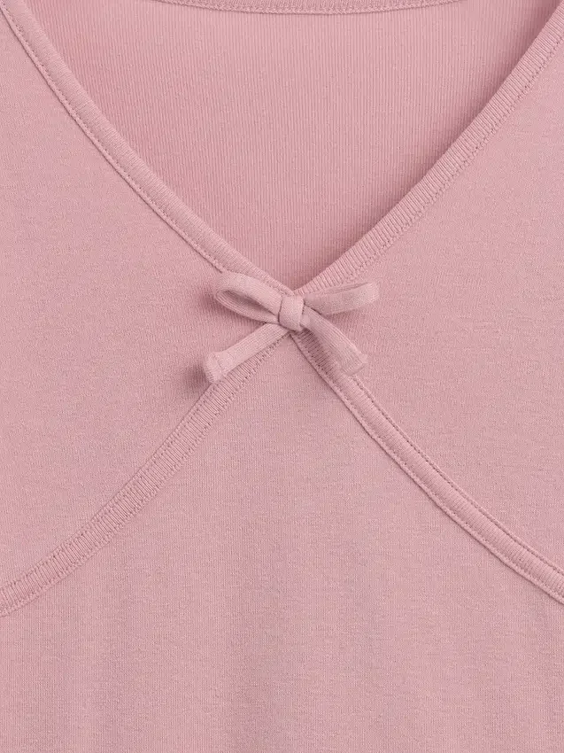T-shirt enfant à nœud croisé sur le devant