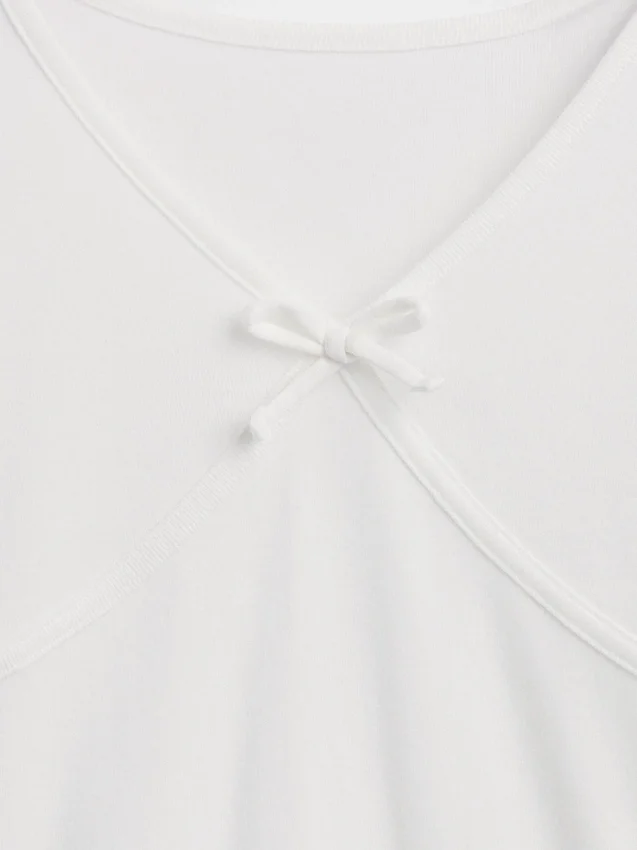 T-shirt enfant à nœud croisé sur le devant