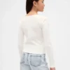 T-shirt enfant à nœuds en maille côtelée