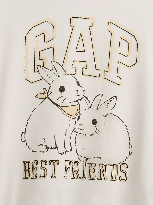 T-shirt enfant oversize à logo graphique