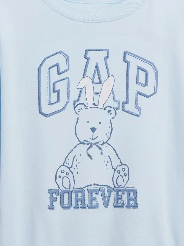 T-shirt enfant oversize à logo graphique