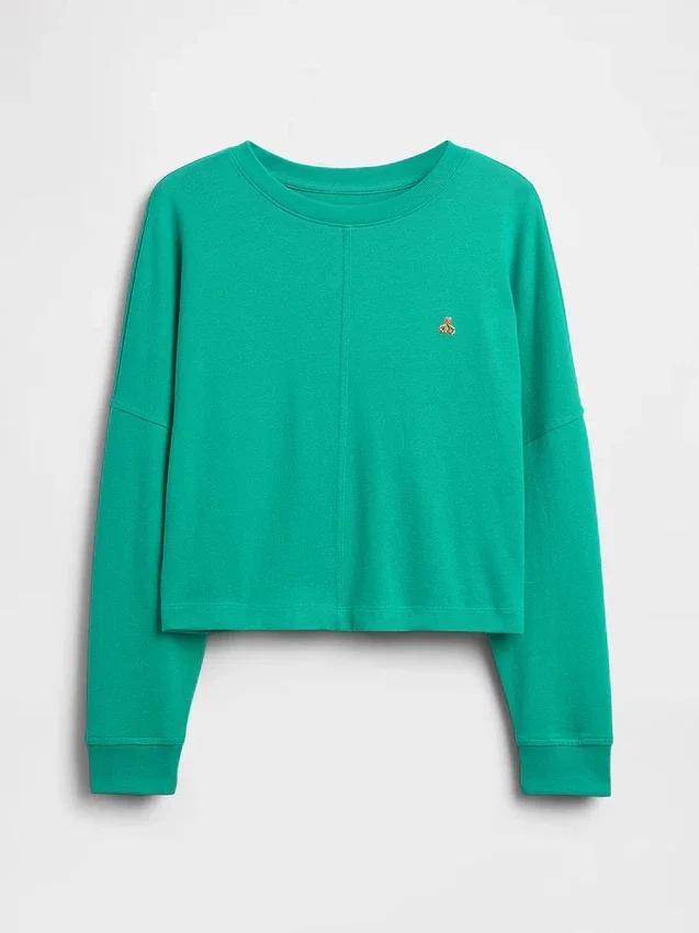 T-shirt enfant oversize épais à coutures apparentes
