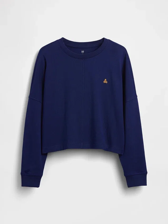 T-shirt enfant oversize épais à coutures apparentes