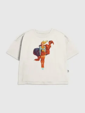 T-shirt enfant Supergirl « Fuel Your Flight » avec motif étoile