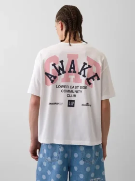 T-shirt Gap × Awake Ny à logo, coupe décontractée