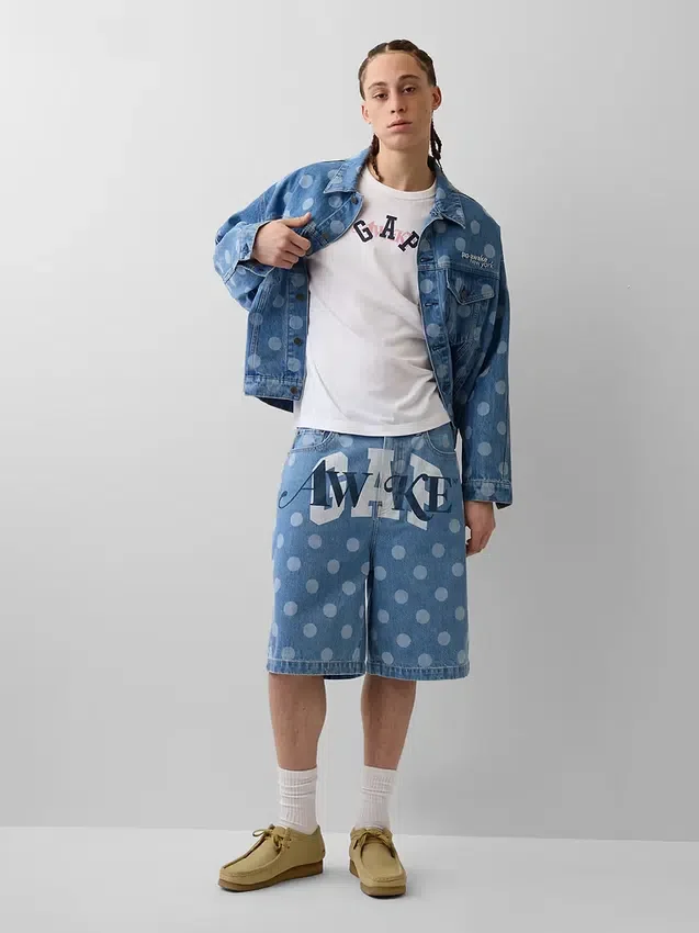 T-shirt Gap × Awake Ny à logo, coupe décontractée