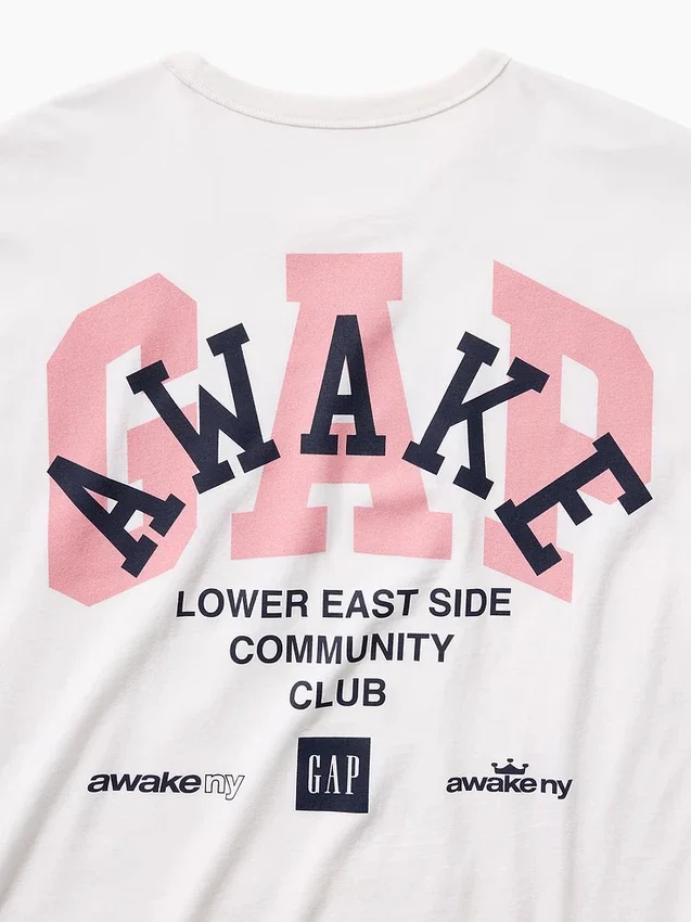T-shirt Gap × Awake Ny à logo, coupe décontractée