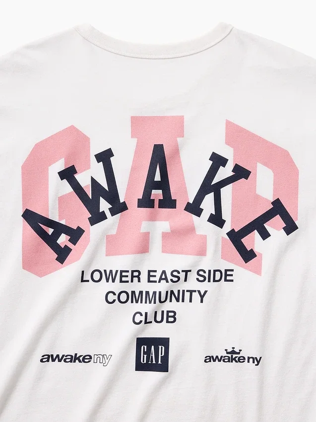 T-shirt Gap × Awake Ny à logo, coupe décontractée