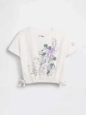 T-shirt GAP × Disney pour Bébé & Enfant en coton bio avec motif de nœud