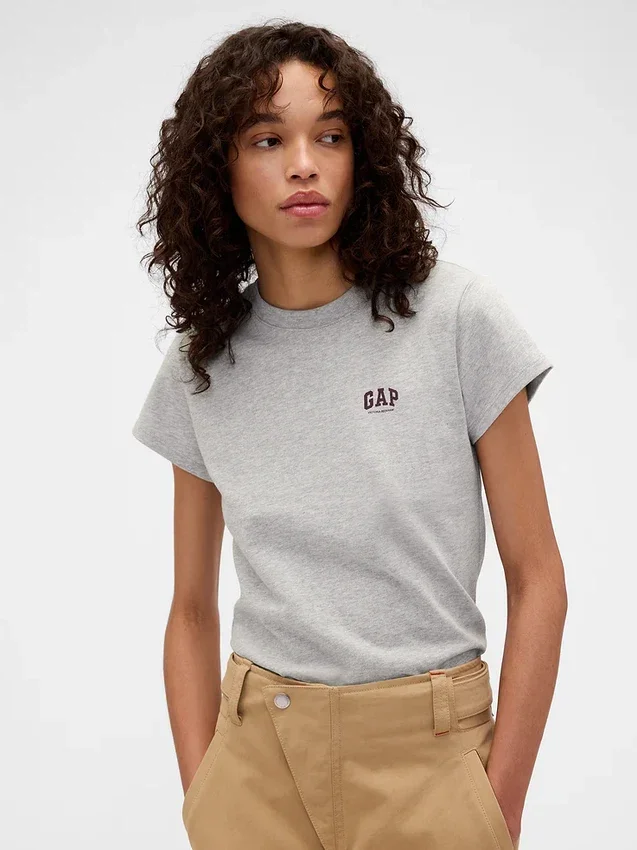 T-shirt Gap × Victoria Beckham en coton bio avec logo