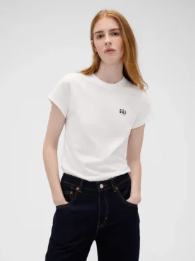 T-shirt Gap × Victoria Beckham en coton bio avec logo