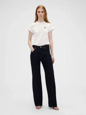 T-shirt Gap × Victoria Beckham en coton bio avec logo