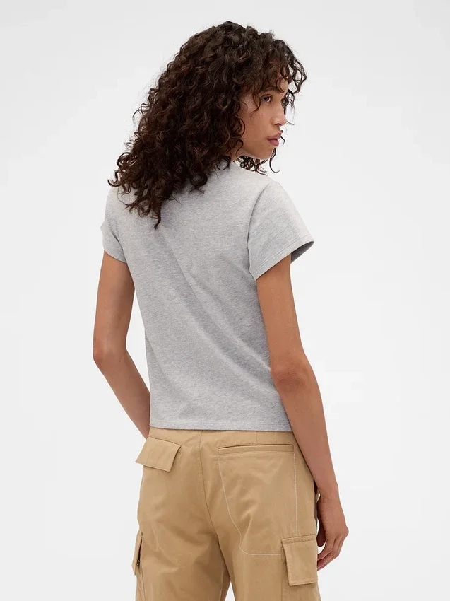 T-shirt Gap × Victoria Beckham en coton bio avec logo