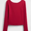 T-shirt GapFit lisse à col bateau
