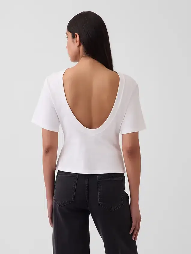 T-shirt Gapstudio à dos échancré et poche