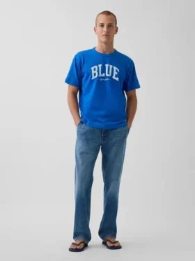 T-shirt « Get Blue » à logo, coupe ample