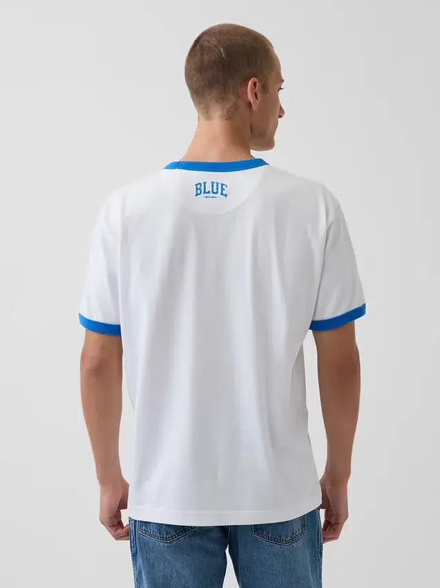 T-shirt « Get Blue » à logo, coupe ample
