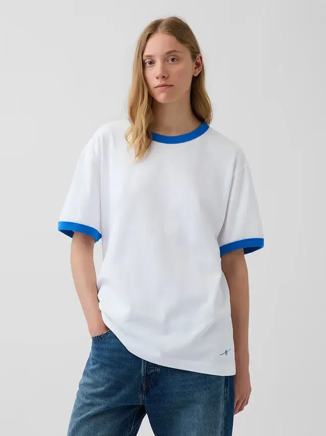 T-shirt « Get Blue » à logo, coupe ample