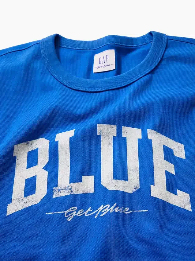 T-shirt « Get Blue » à logo, coupe ample