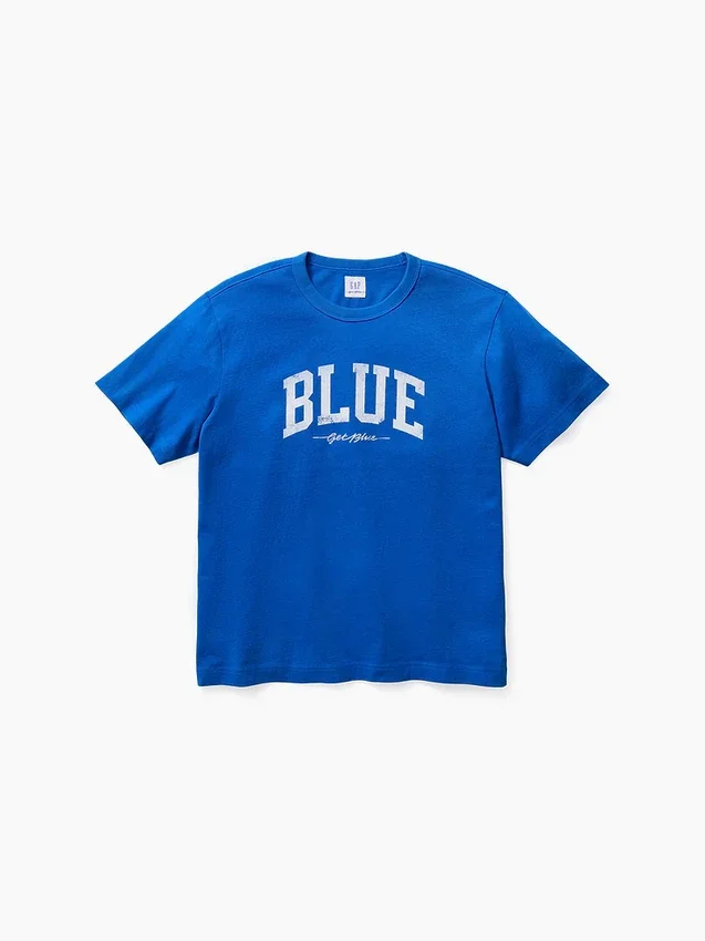 T-shirt « Get Blue » à logo, coupe ample