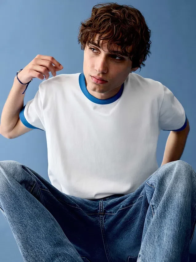 T-shirt « Get Blue » à logo, coupe ample
