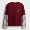 T-shirt graphique 2-en-1 pour enfants