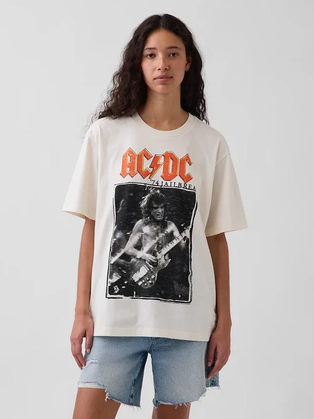 T-shirt graphique ample AC/DC