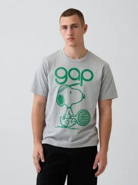 T-shirt graphique ample avec logo Snoopy