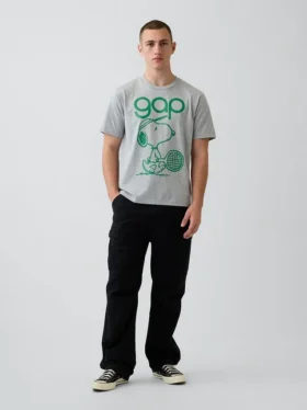 T-shirt graphique ample avec logo Snoopy