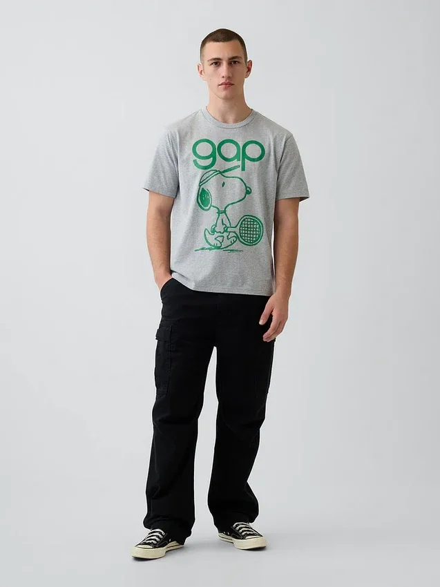 T-shirt graphique ample avec logo Snoopy