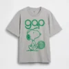 T-shirt graphique ample avec logo Snoopy
