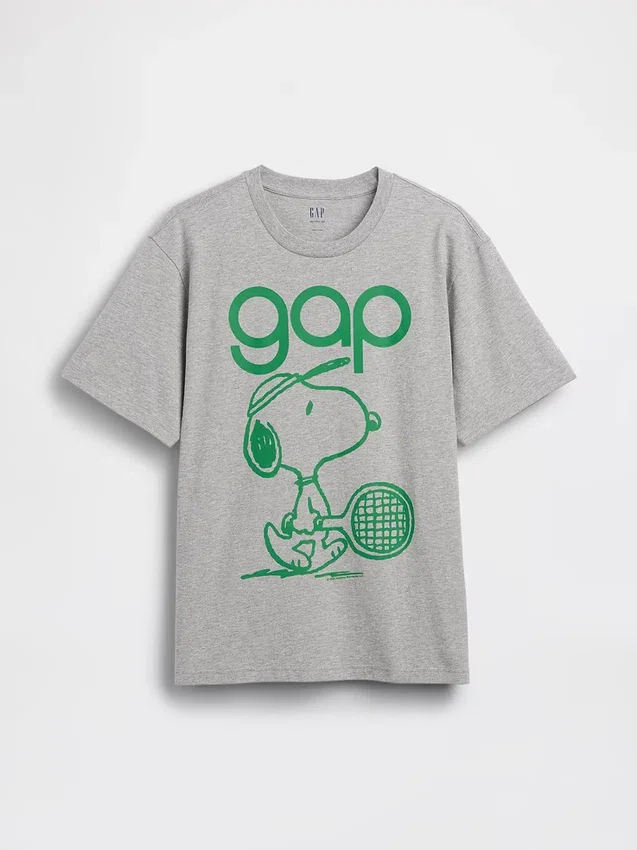 T-shirt graphique ample avec logo Snoopy