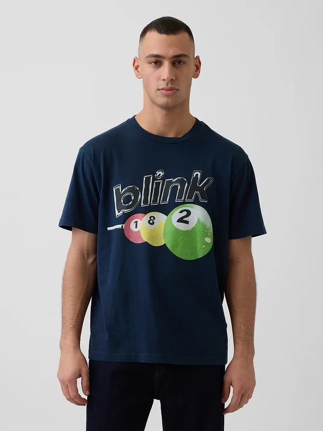 T-shirt graphique ample Blink 182