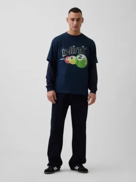 T-shirt graphique ample Blink 182